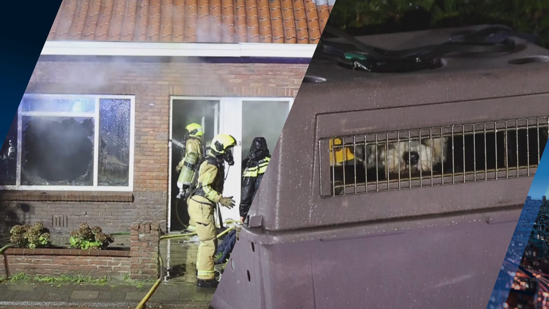 Hondje gered bij flinke woningbrand in 's-Gravenzande, een persoon gewond