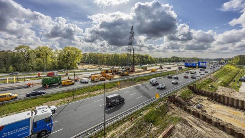 Maand lang grote verkeershinder verwacht op A2 bij Eindhoven door aanleg tunnel