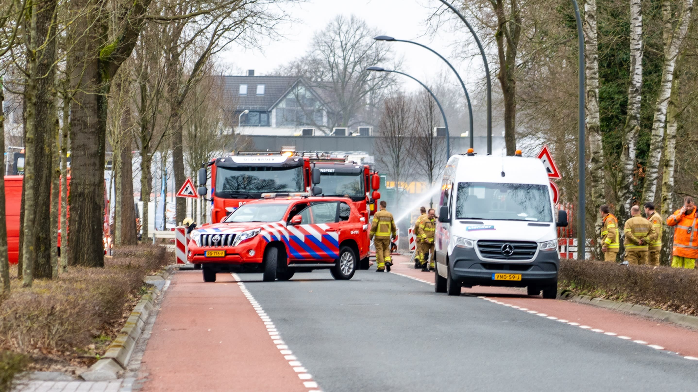 Groot gaslek in Nunspeet legt treinverkeer tussen Zwolle en Amersfoort stil