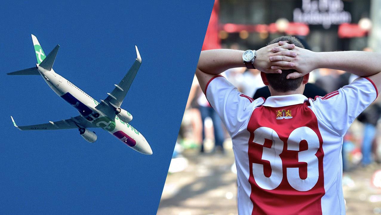 Ajax-fan sloeg doodsangsten uit tijdens vlucht naar Madrid