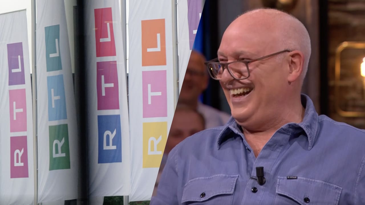 René leest voor waar nieuwe RTL-logo voor staat en gaat stuk: 'Het zijn gewoon drie blokjes!'