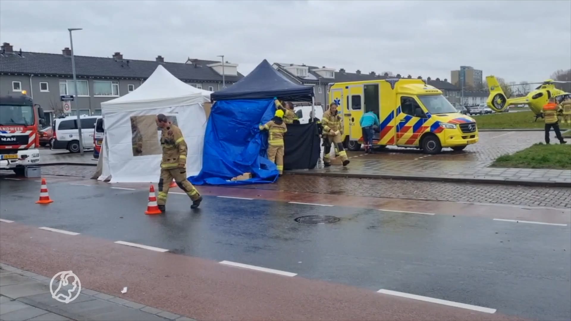 Zeldzame operatie op straat helpt man in Dordrecht