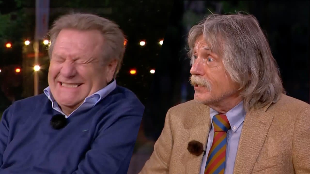 Johan legt op geheel eigen wijze aan Jan uit wat 'squirten' is