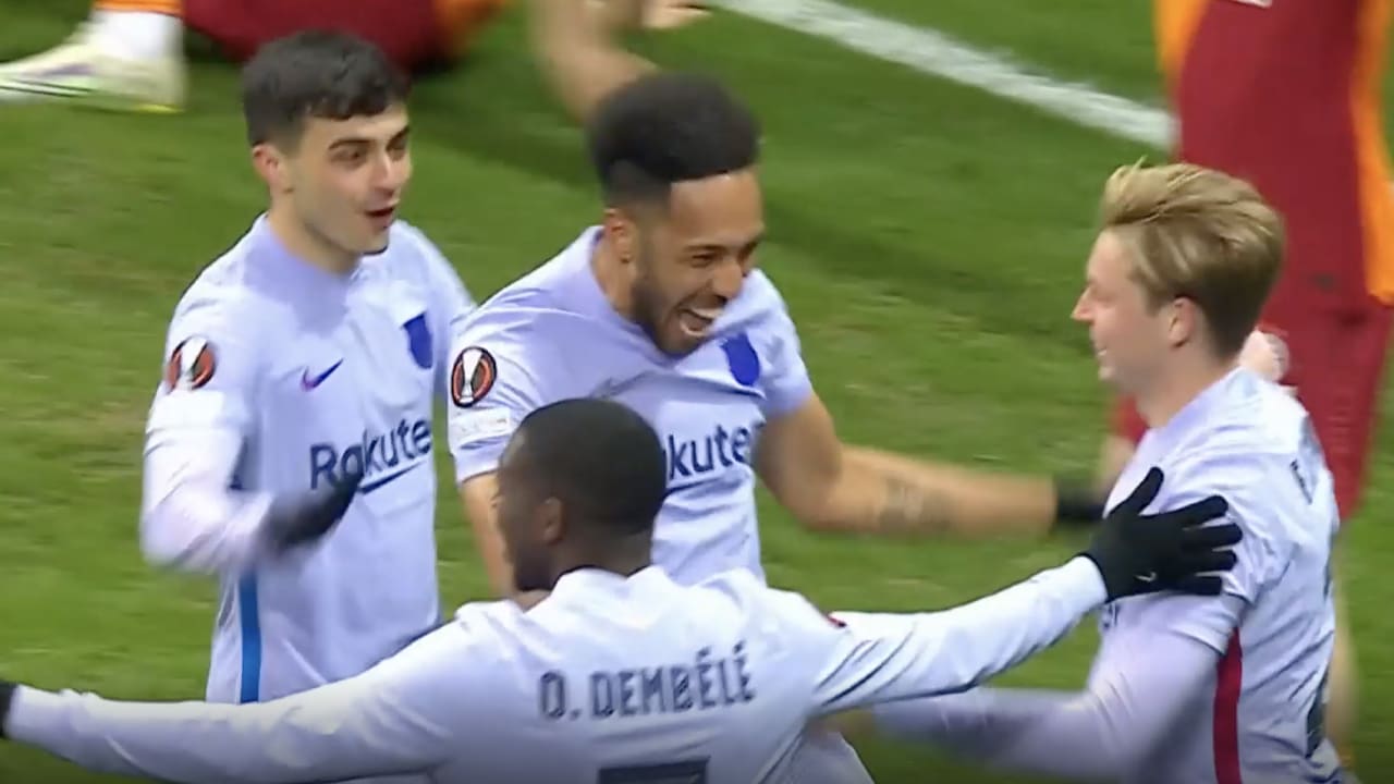 VIDEOGOAL: Galatasaray - FC Barcelona 1-2 (Aubameyang)