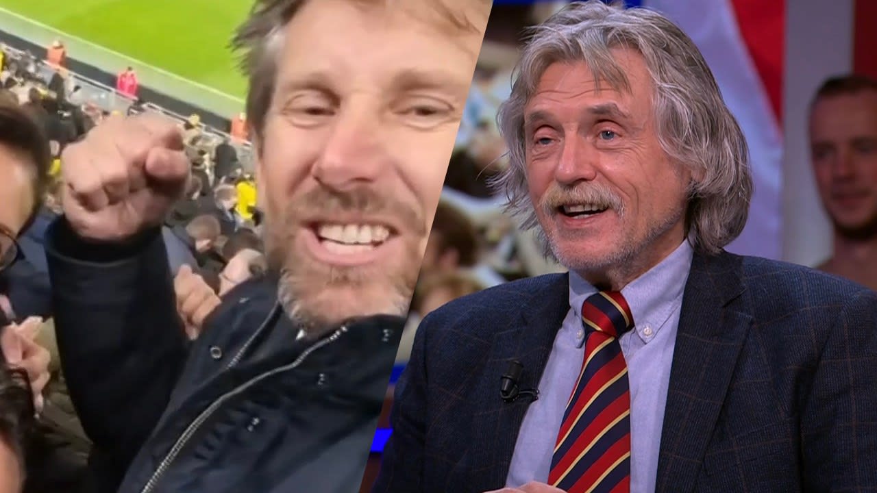 Johan ziet juichende Van der Sar: 'Ja, dan ben je dronken!'