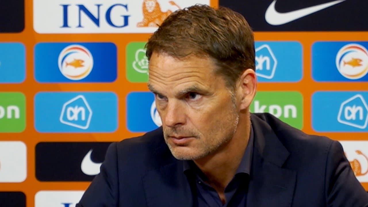 Frank de Boer: 'Ik denk dat we klaar zijn voor het EK'