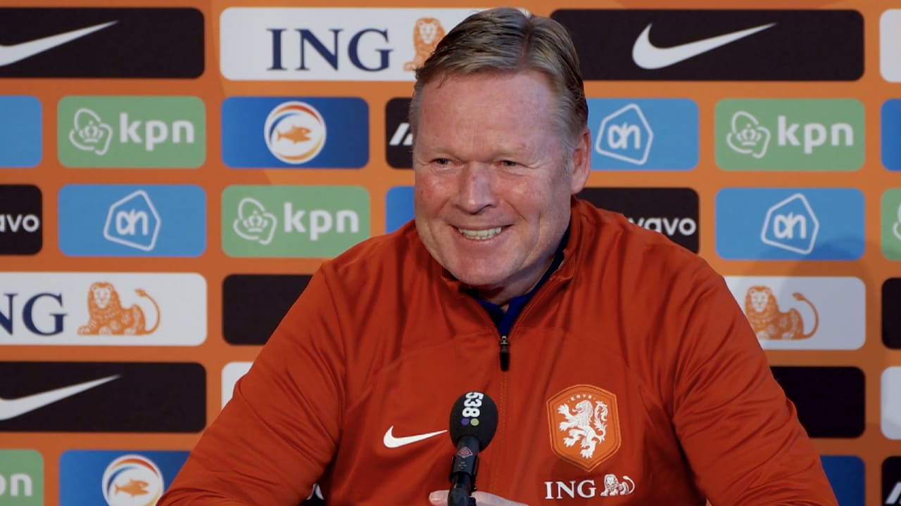 Vraag van Valentijn brengt lach op het gezicht van Koeman