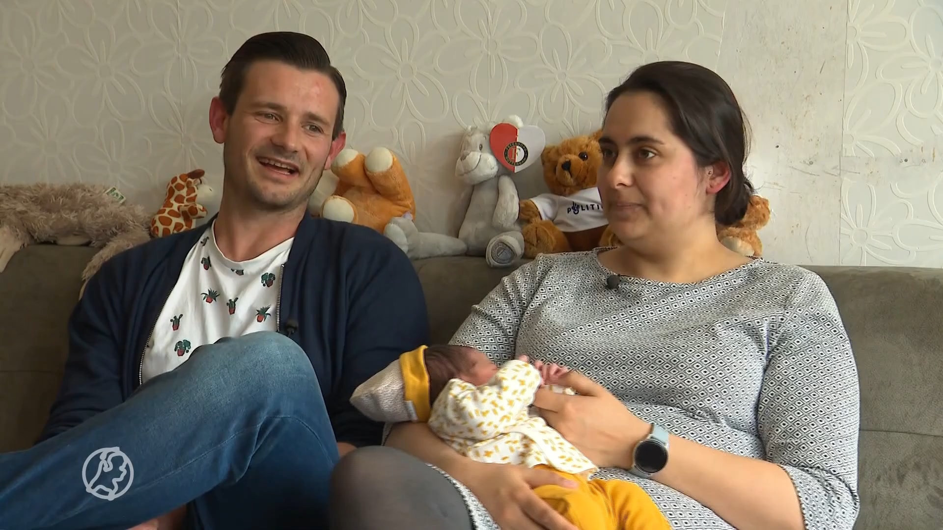 Luca zag dochter Bente op vluchtstrook ter wereld komen: 'Het was bizar'