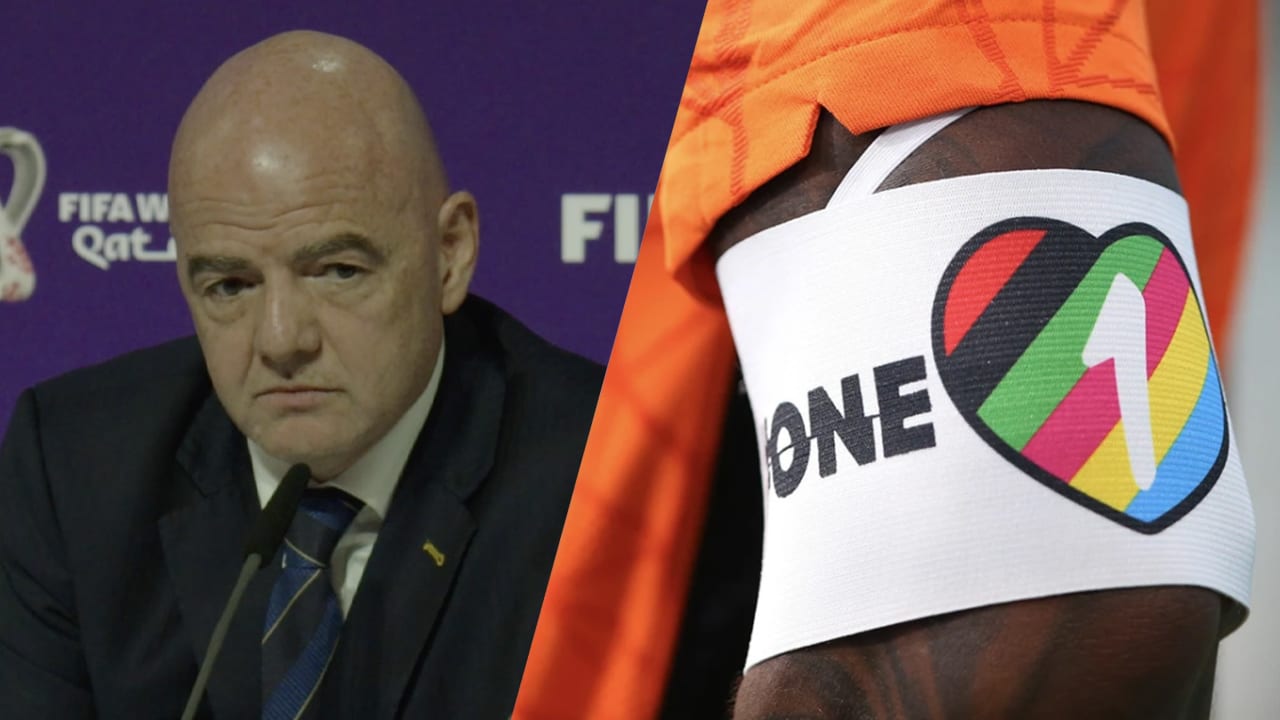 Infantino staat achter verbod op OneLove-aanvoerdersband op WK