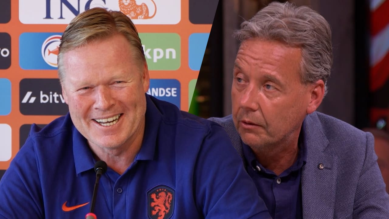 Koeman tegen Valentijn: 'Het zonnetje verandert jouw humeur ook niet, hè?'