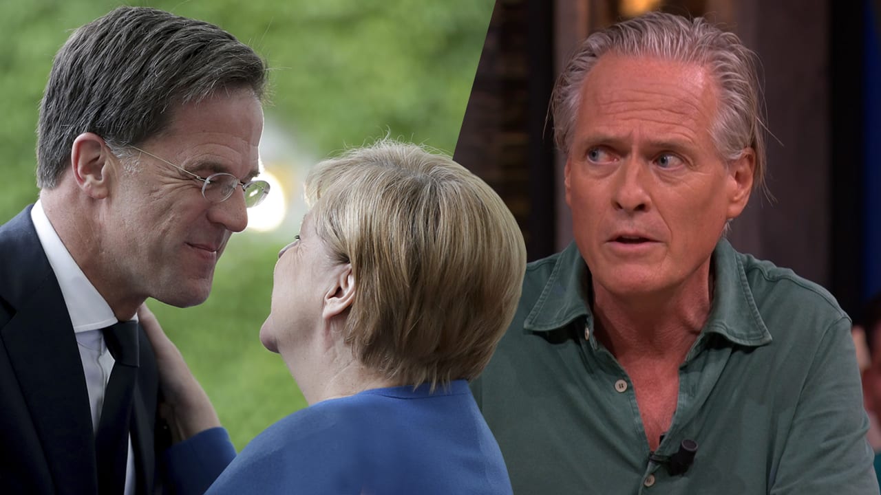 'Rutte ging met Merkel zwemmen in Duits meer; bloot?'