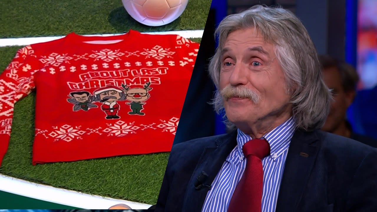 Johan trots op limited edition VI-kersttrui: 'Daar loop je niet voor lul mee!'