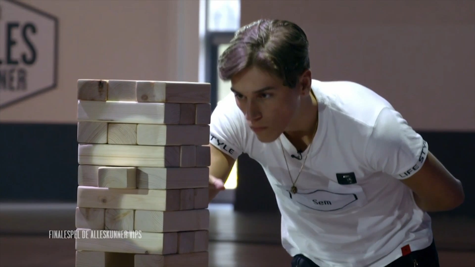 Potje Jenga voor de winst!