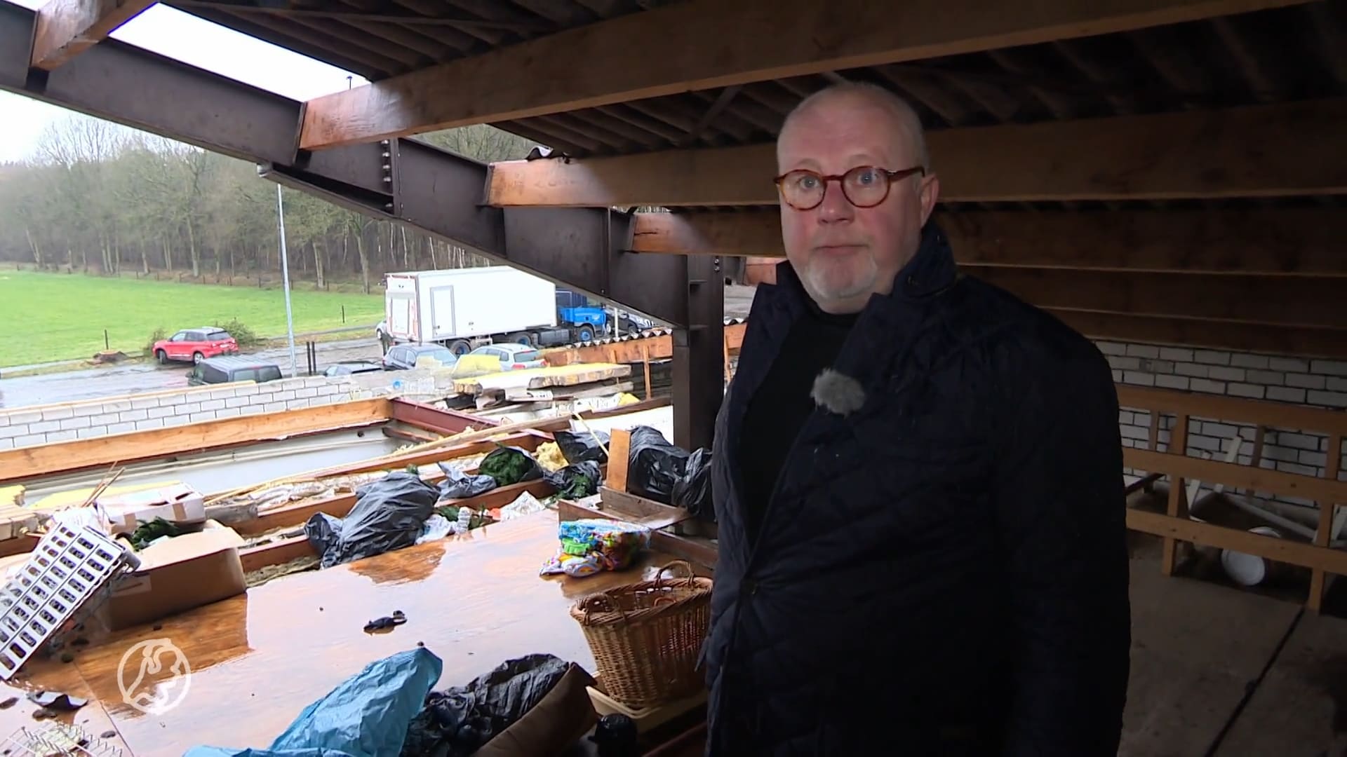 Restaurant De Wolfshoek grote ravage na storm Eunice: 'Het was verschrikkelijk om mee te maken'