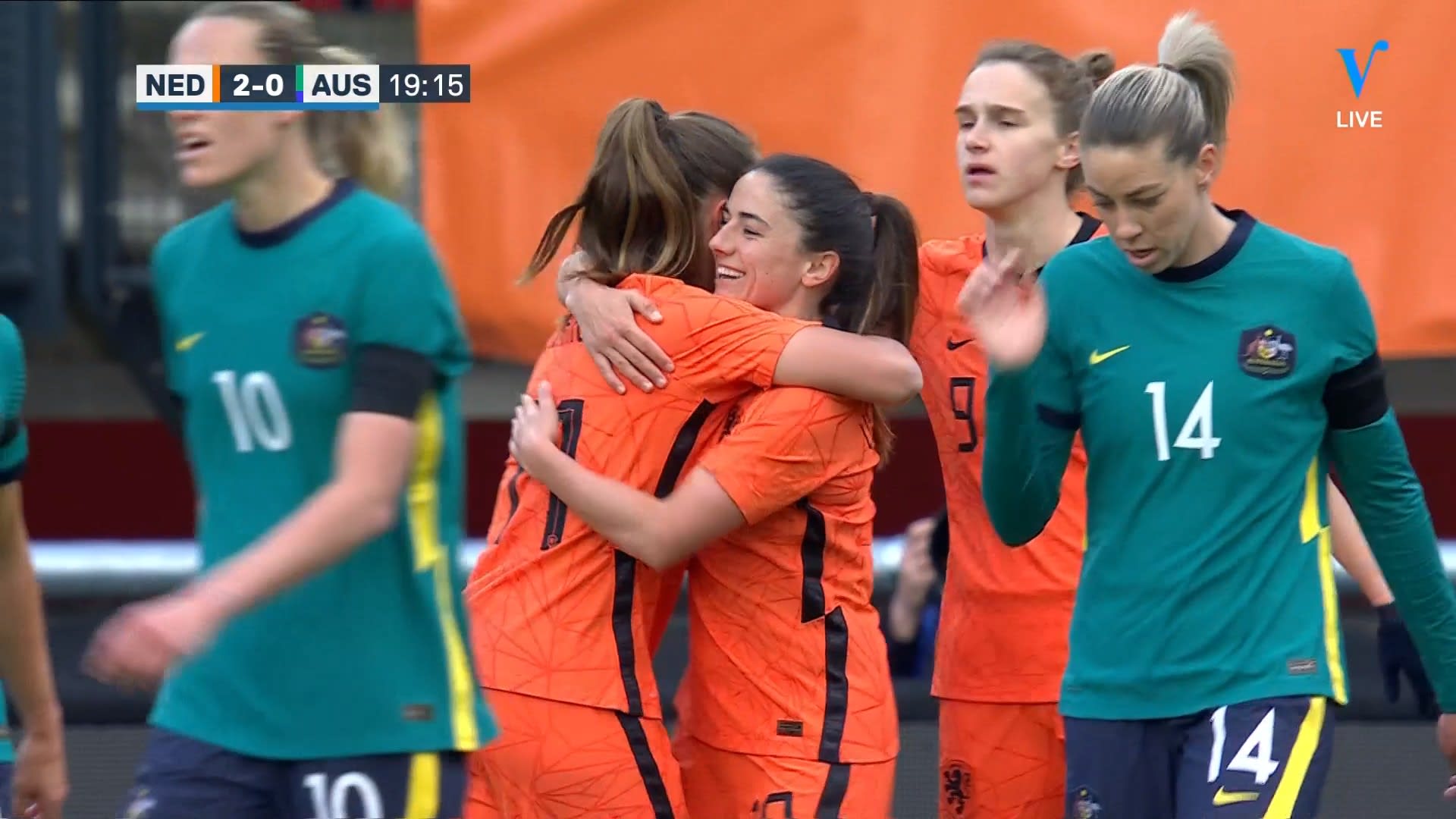 VIDEOGOAL: Oranje Leeuwinnen - Australië 2-0 (Martens)