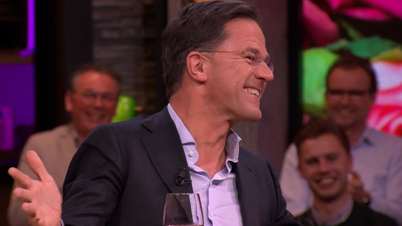 Applaus in de studio: Mark Rutte is van bil gegaan