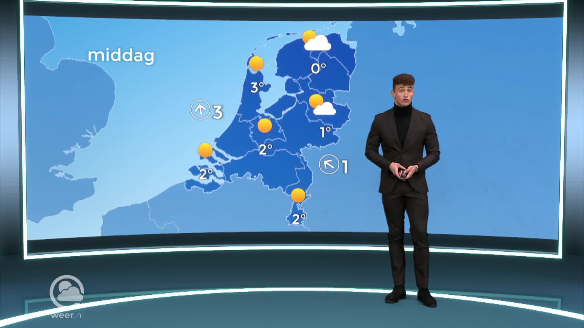 Weerbericht maandag 12 december 2022