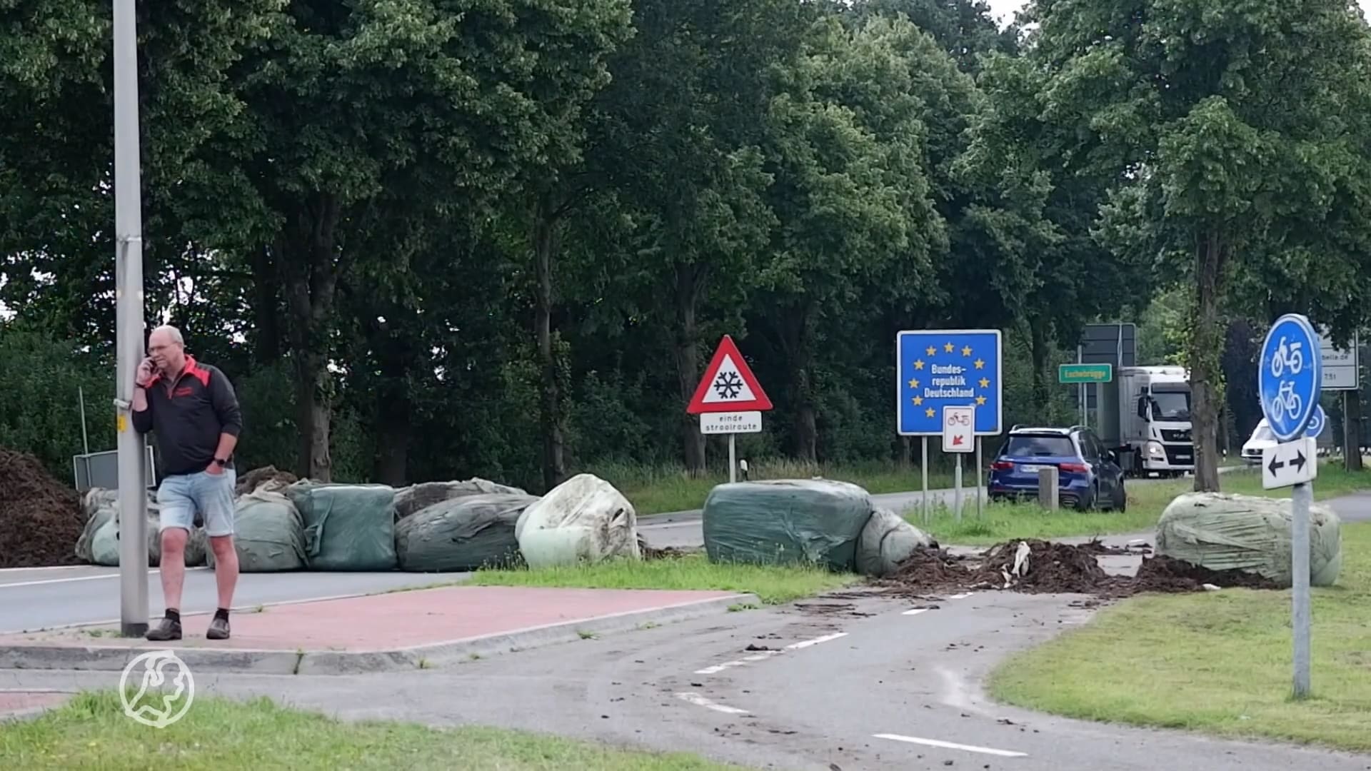 Grensovergang met Duitsland geblokkeerd door boeren