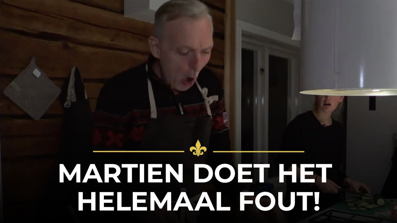 Martien laat kookkunsten zien en dat gaat weer helemaal mis