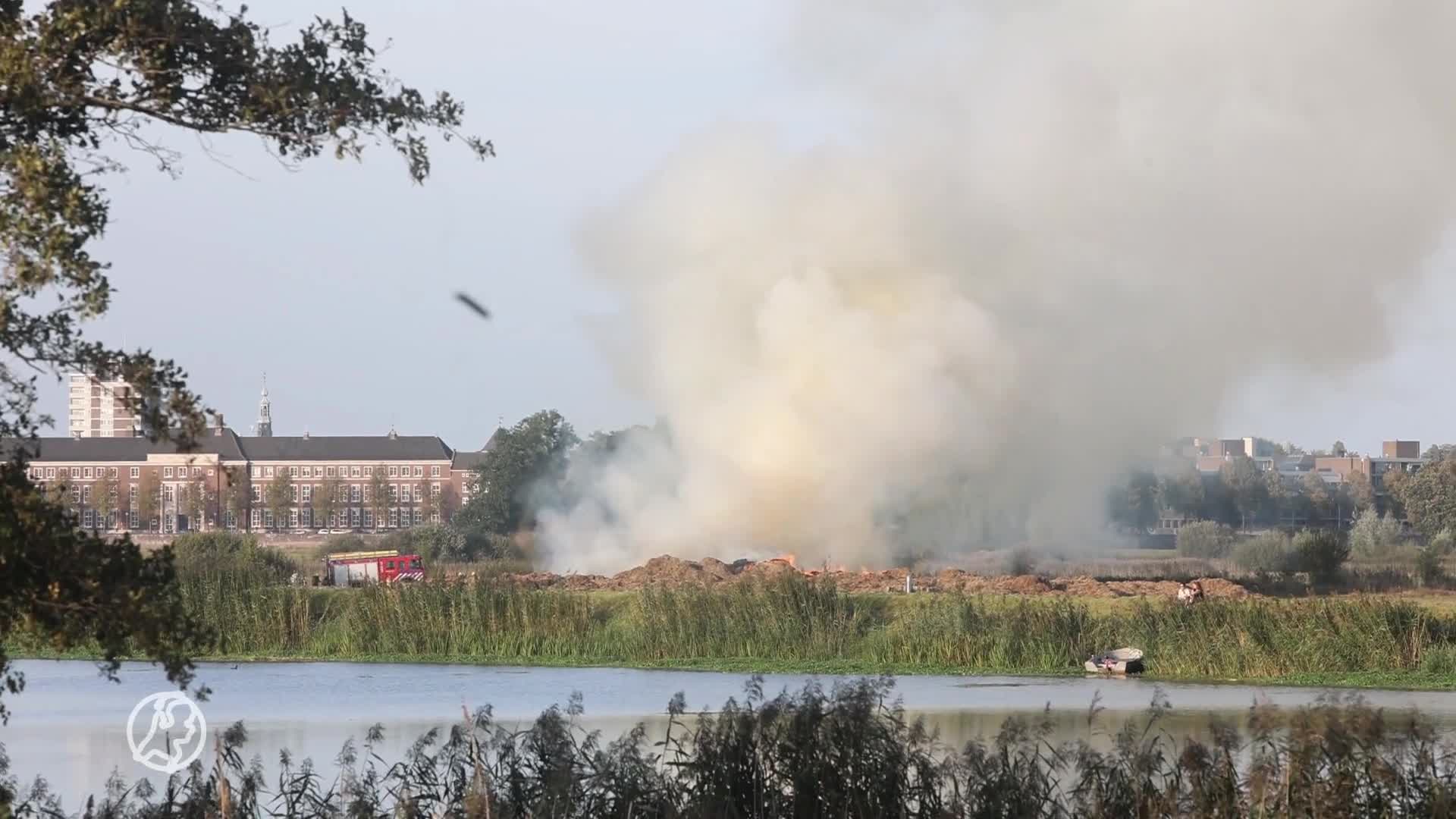 Brandend maaisel zorgt voor NL-Alert Den Bosch