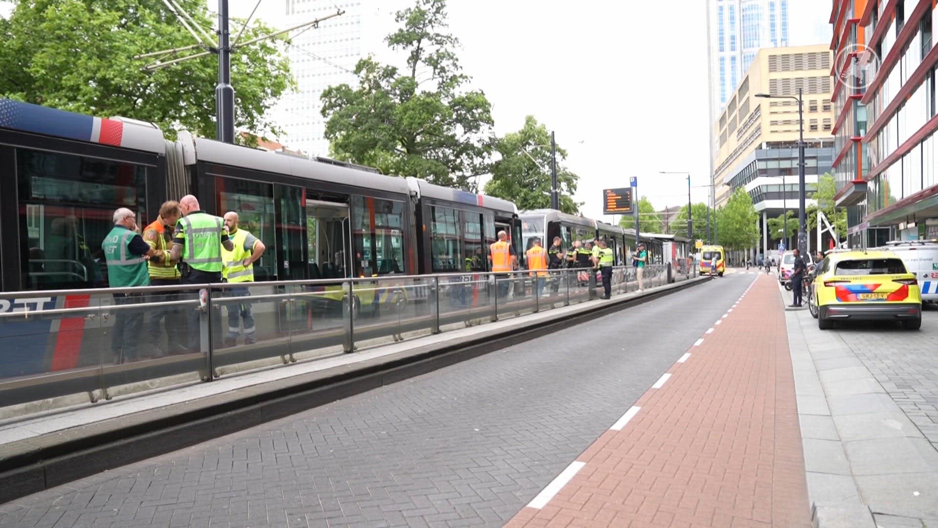 Meerdere gewonden bij trambotsing in Rotterdam