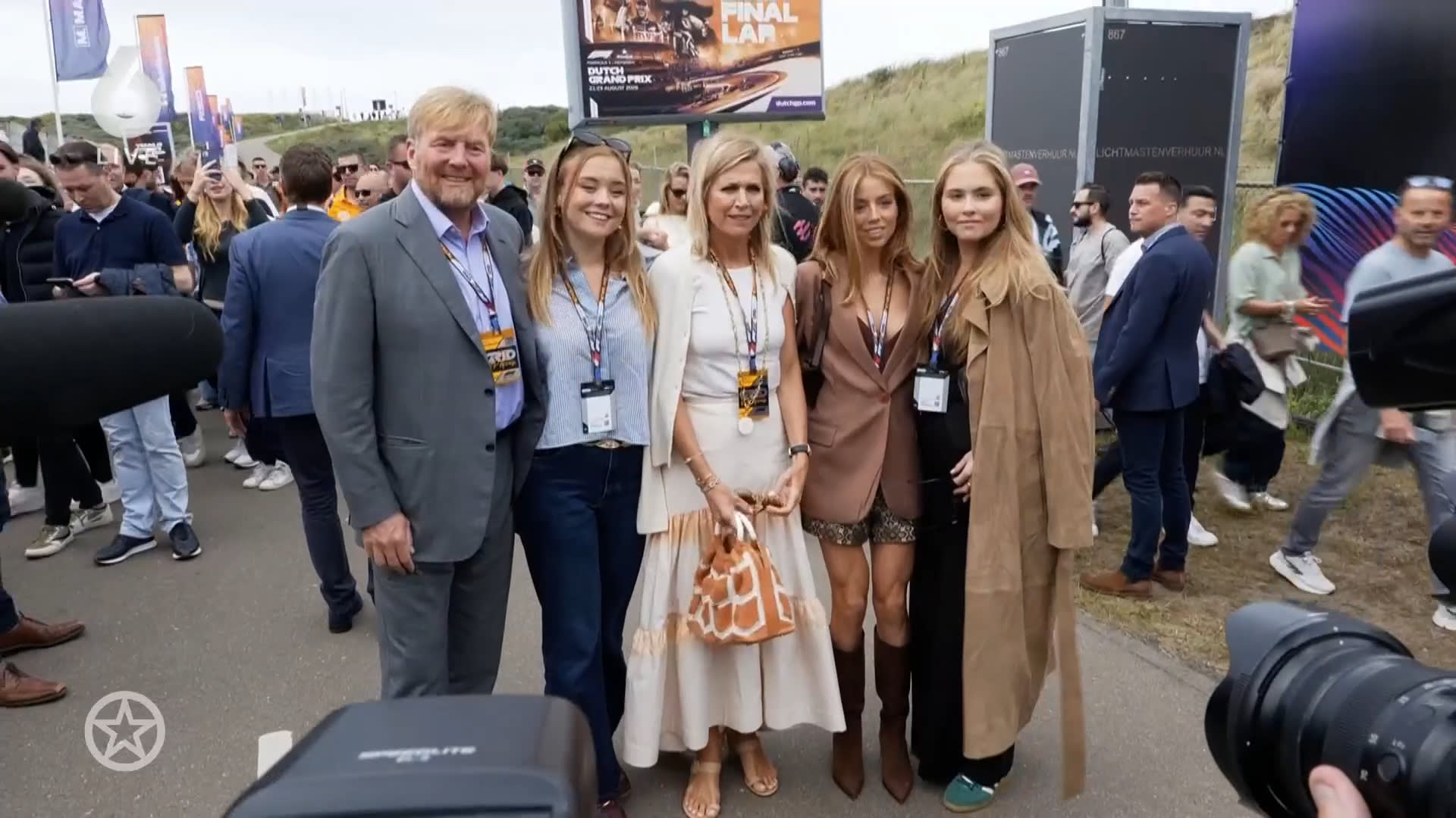 Koninklijk gezin laat zich weer zien bij Formule 1 op Zandvoort