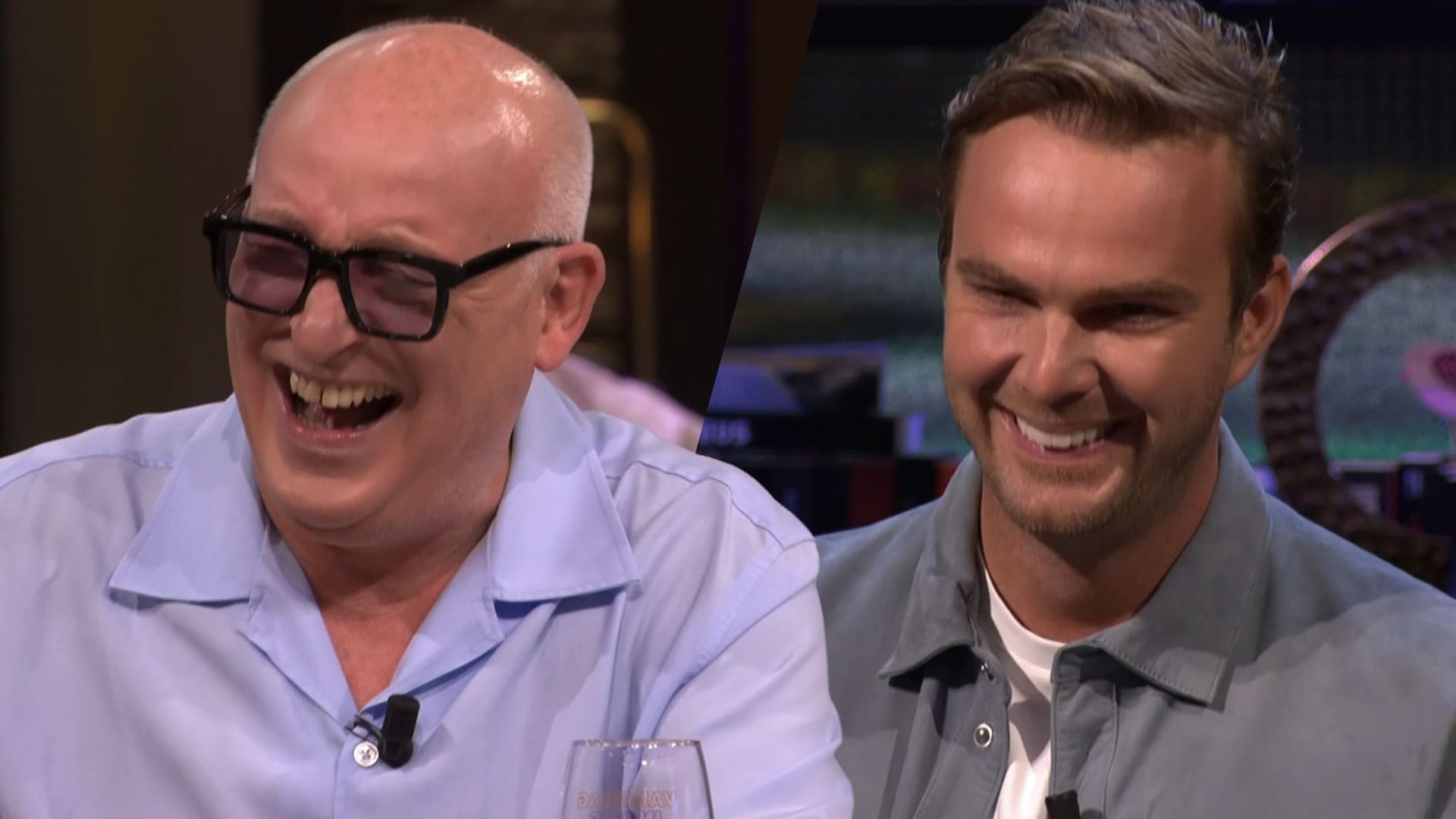 Giedo van der Garde kan lach niet bedwingen na grappen René van der Gijp over Robert Doornbos