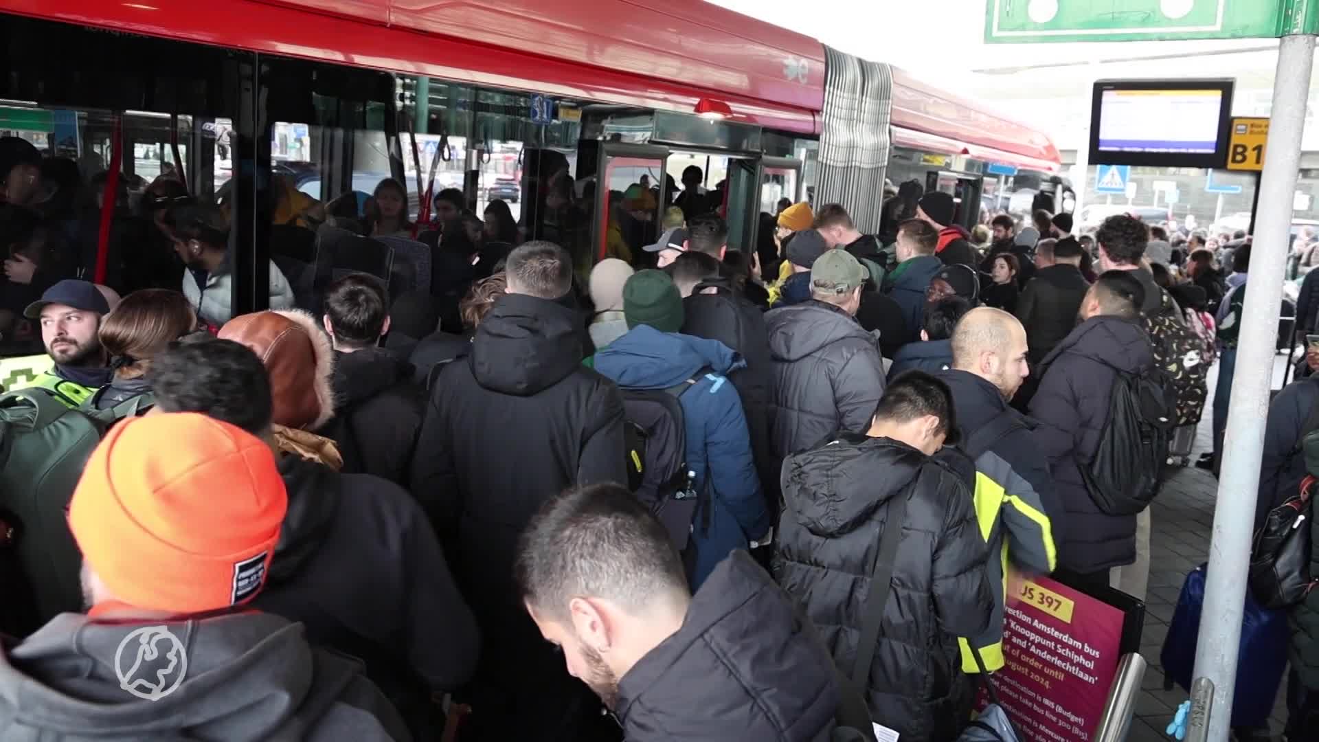 Chaos op Schiphol als treinverkeer weer niet rijdt