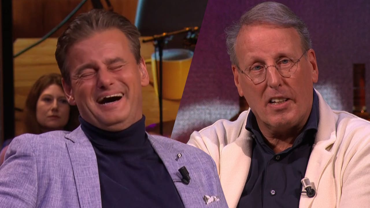 Wilfred lacht om proefopname van nieuwe podcast Chris: 'Geen touw aan vast te knopen!'