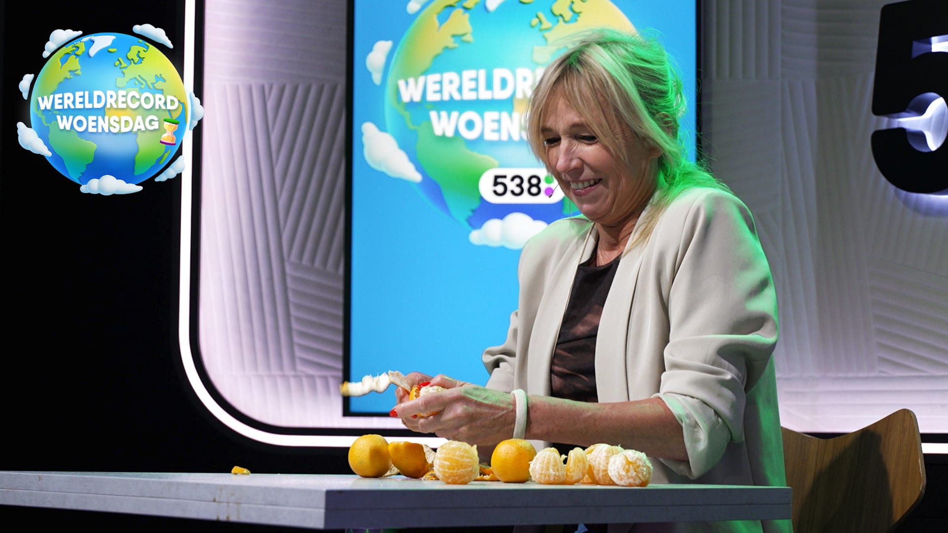 Florentien is aan de beurt! Wereldrecord Woensdag mandarijnen pellen
