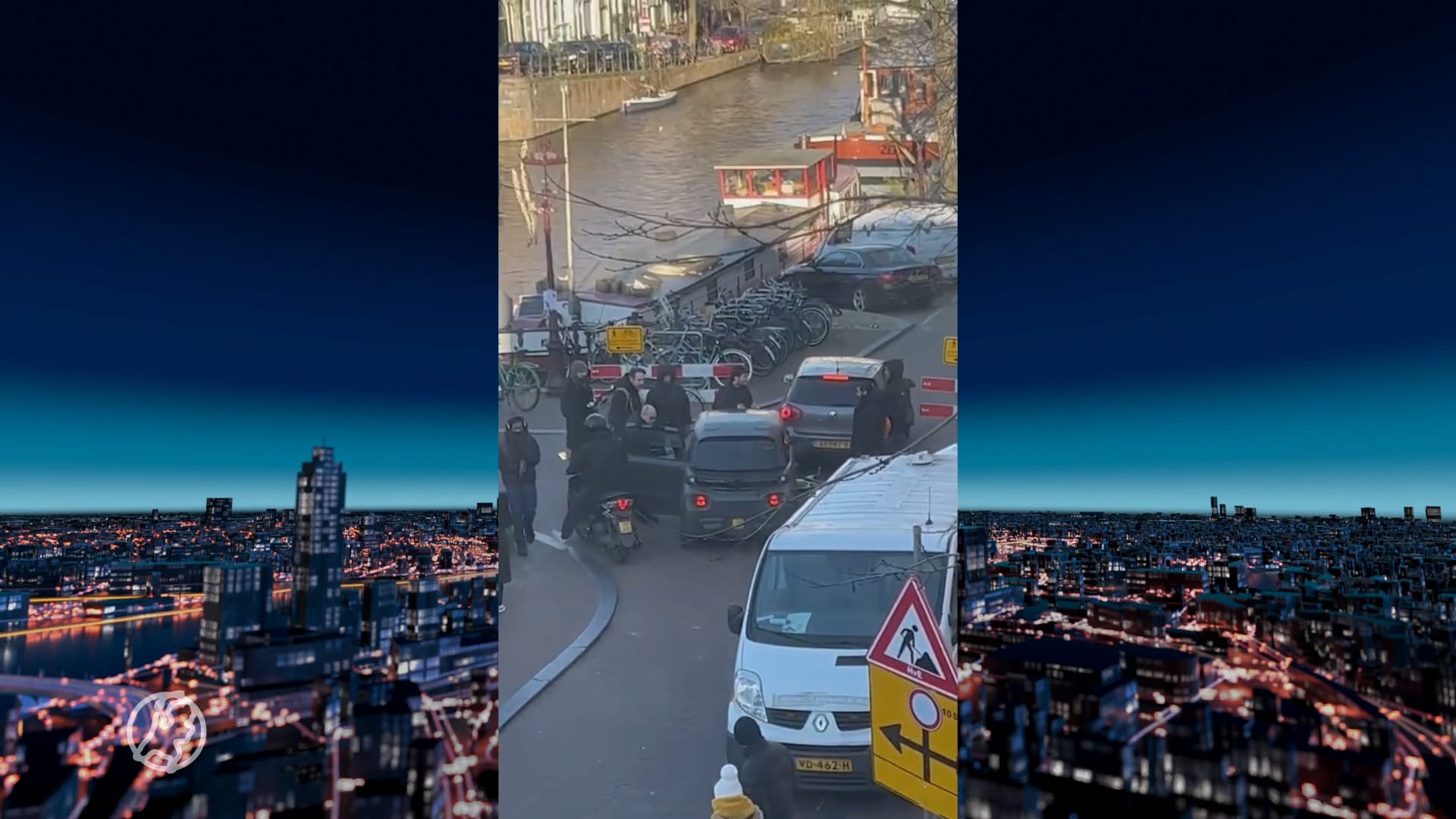 Nieuwe beelden van dollemansrit in Amsterdam: 'Bestuurder duwde fietser op de grond'