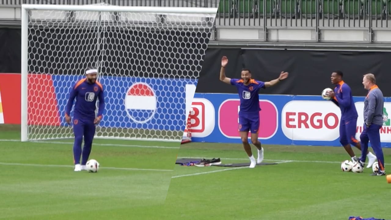 Video: Memphis in vorm met paaltjesvoetbal