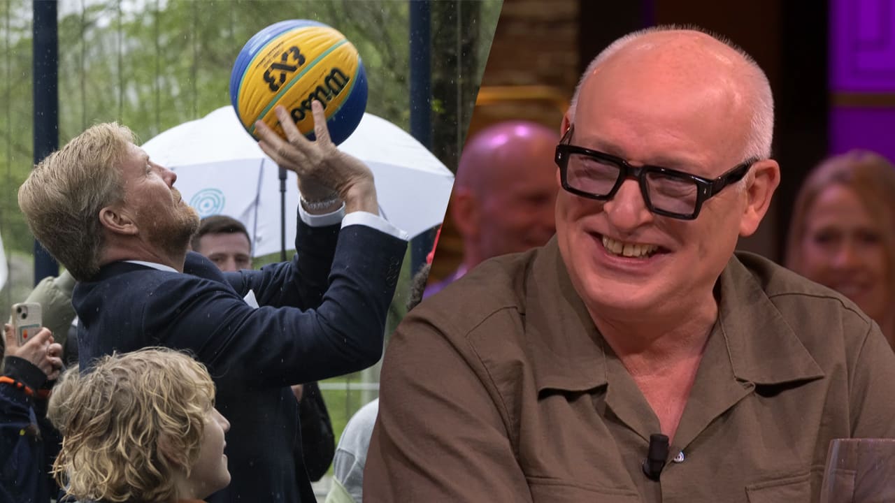 René ziet koning Willem-Alexander basketballen: ‘Hij drinkt, dat kan niet anders!’