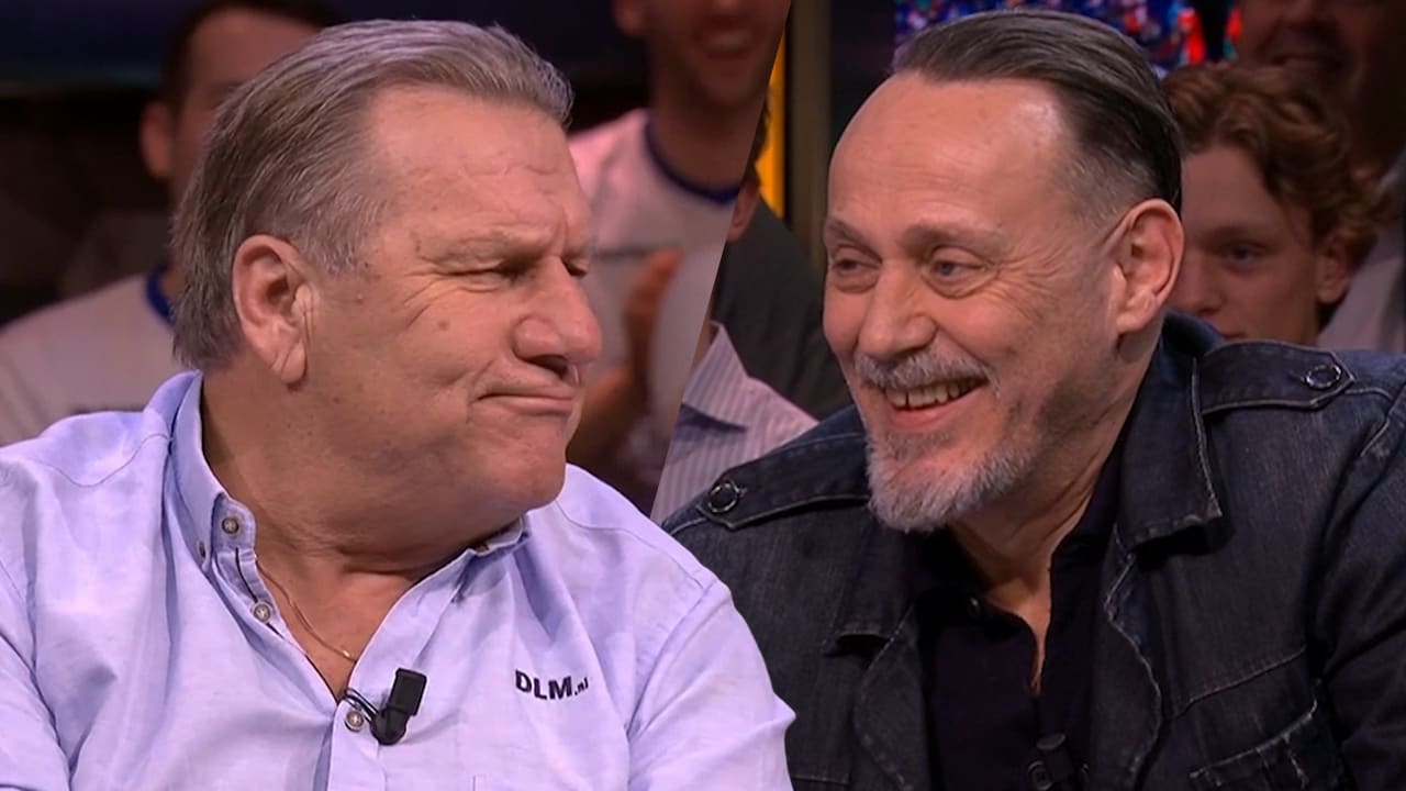 Uniek moment bij Veronica Offside: Jan Boskamp verbetert Hugo Borst na verspreking