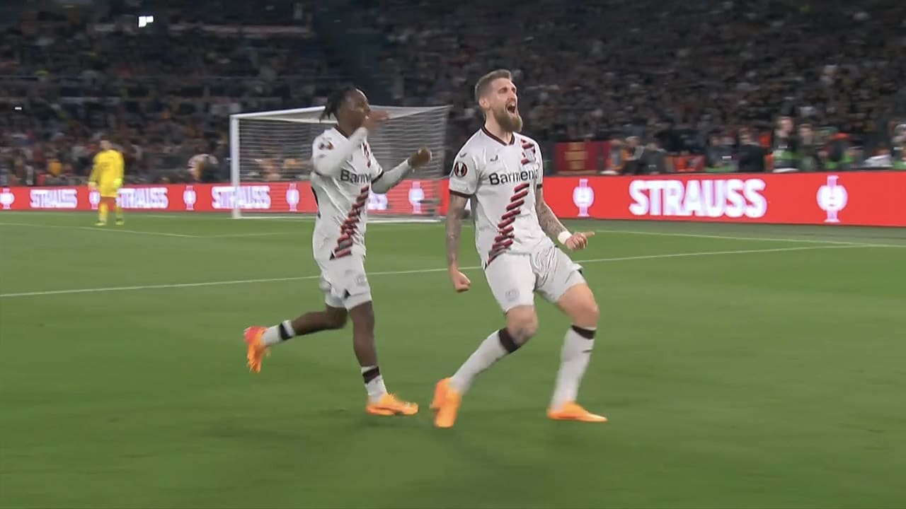 VIDEOGOAL: AS Roma - Bayer Leverkusen 0-2 (Andrich)