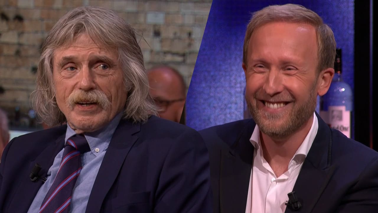 Raymond wordt steeds onderbroken door Johan: 'Ga tegen die cameraman zitten lullen!'