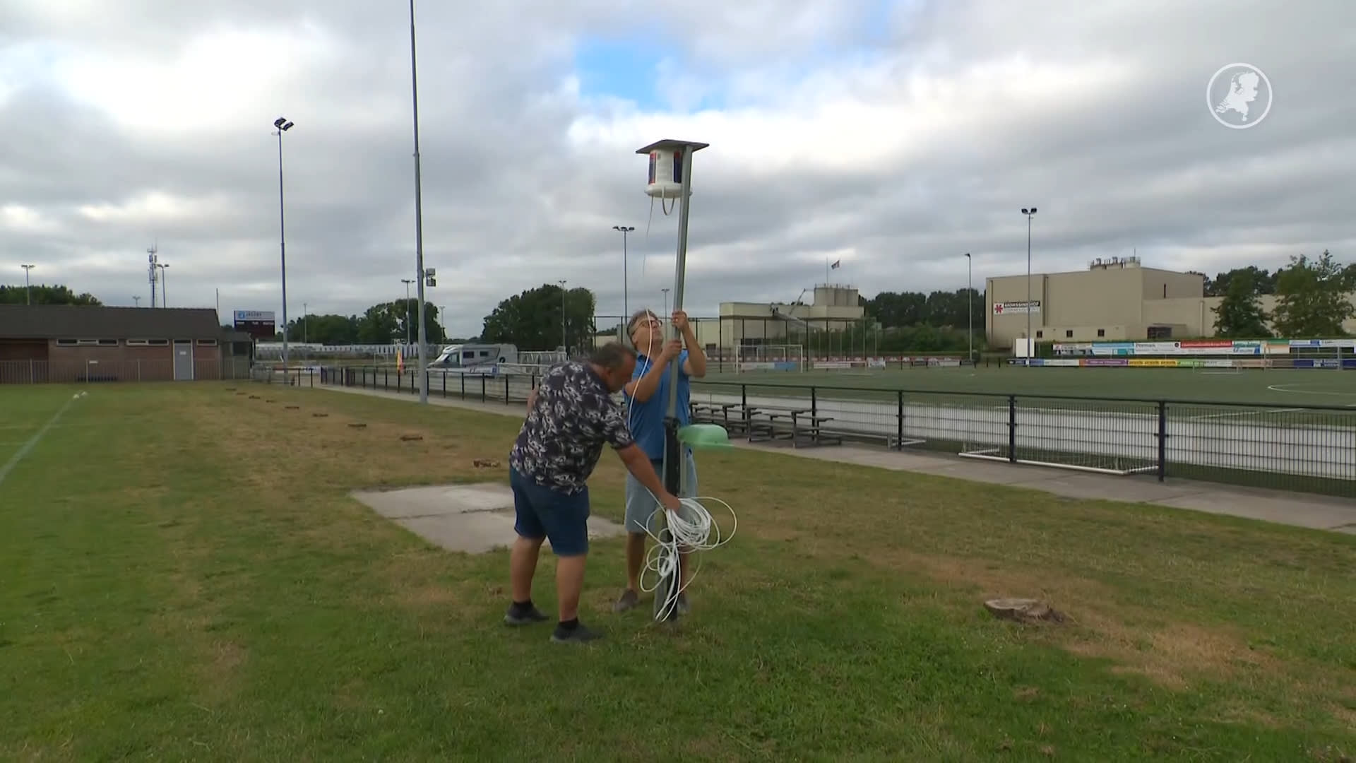 Voetbalclub Wijchen door vrijwilligers omgebouwd tot Vierdaagsecamping