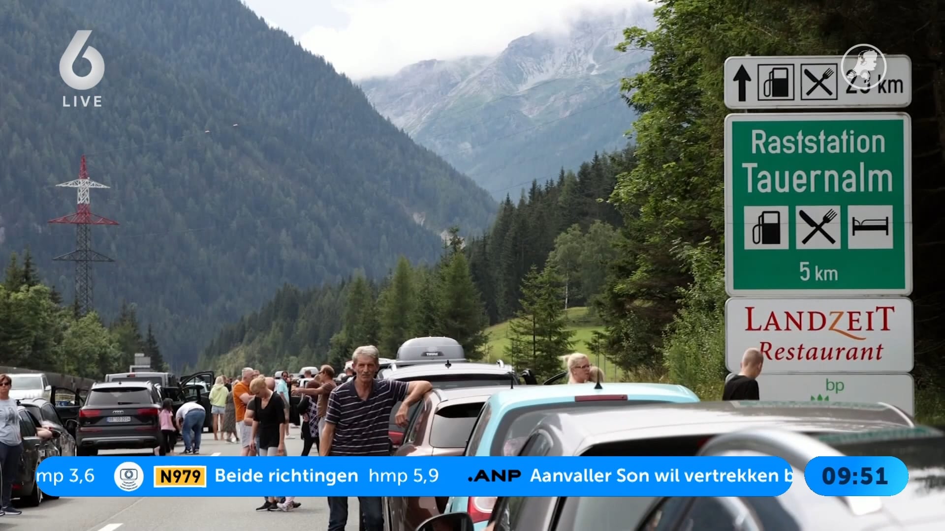Drukte op de Europese wegen op zwarte zaterdag