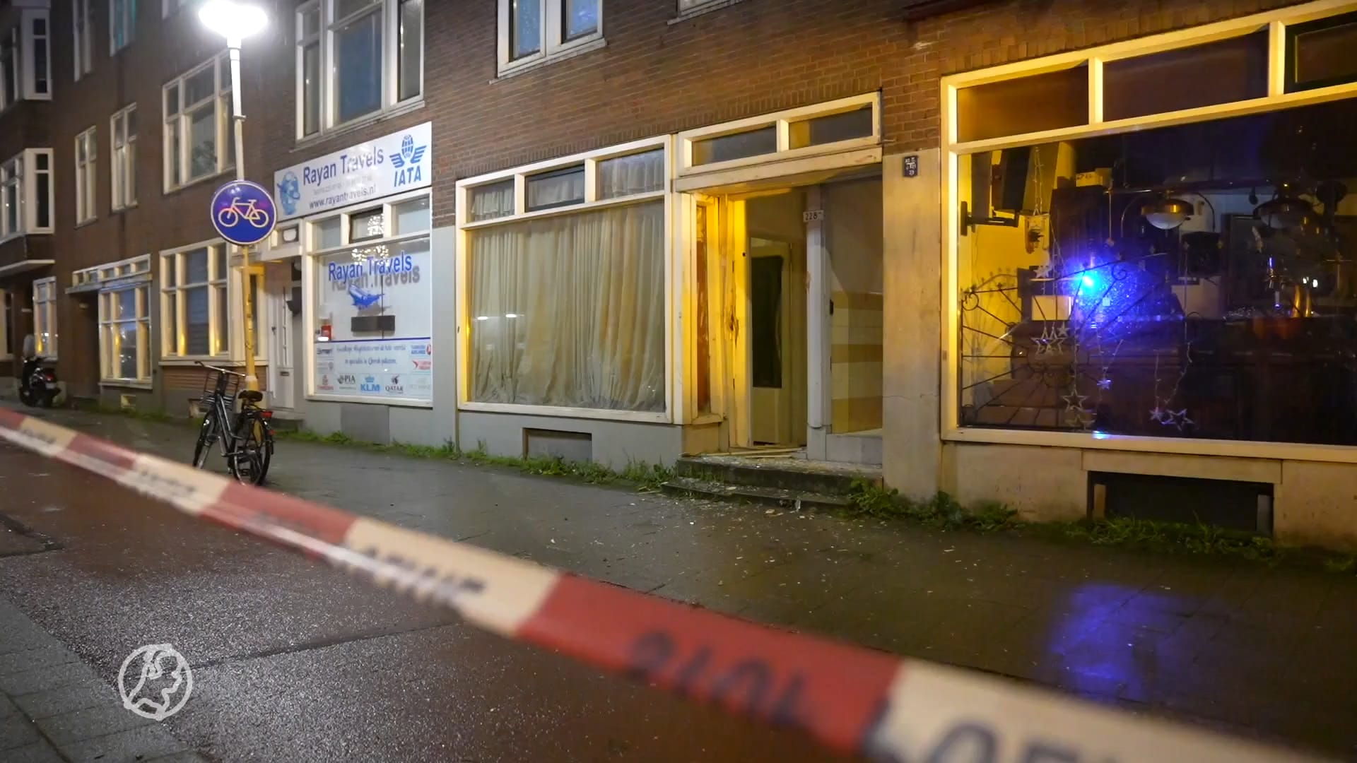 Explosie bij een woning aan de Strevelsweg in Rotterdam