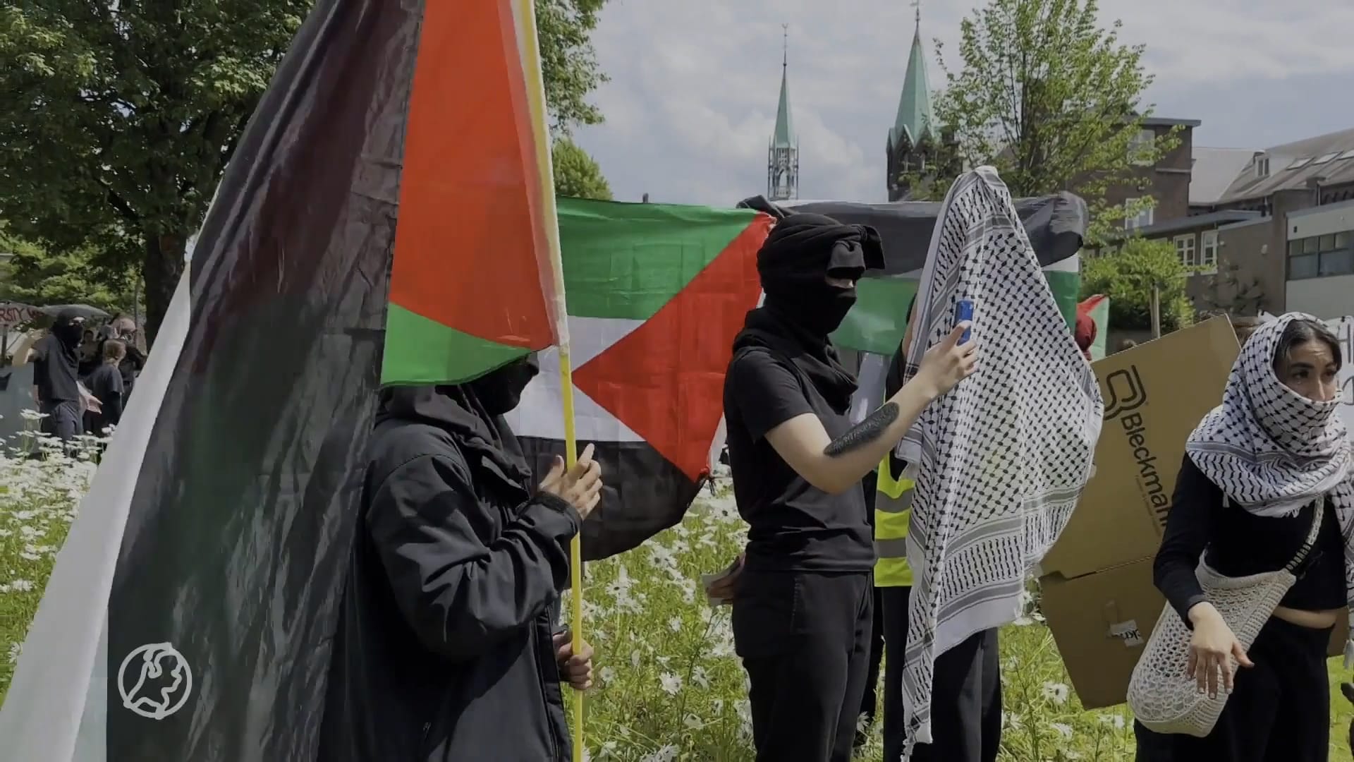 Gaza-protest in Maastricht: honderden studenten op de been