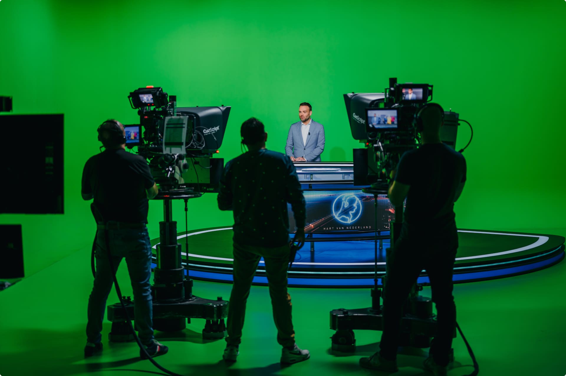 Oude Hart van Nederland studio - met virtueel decor