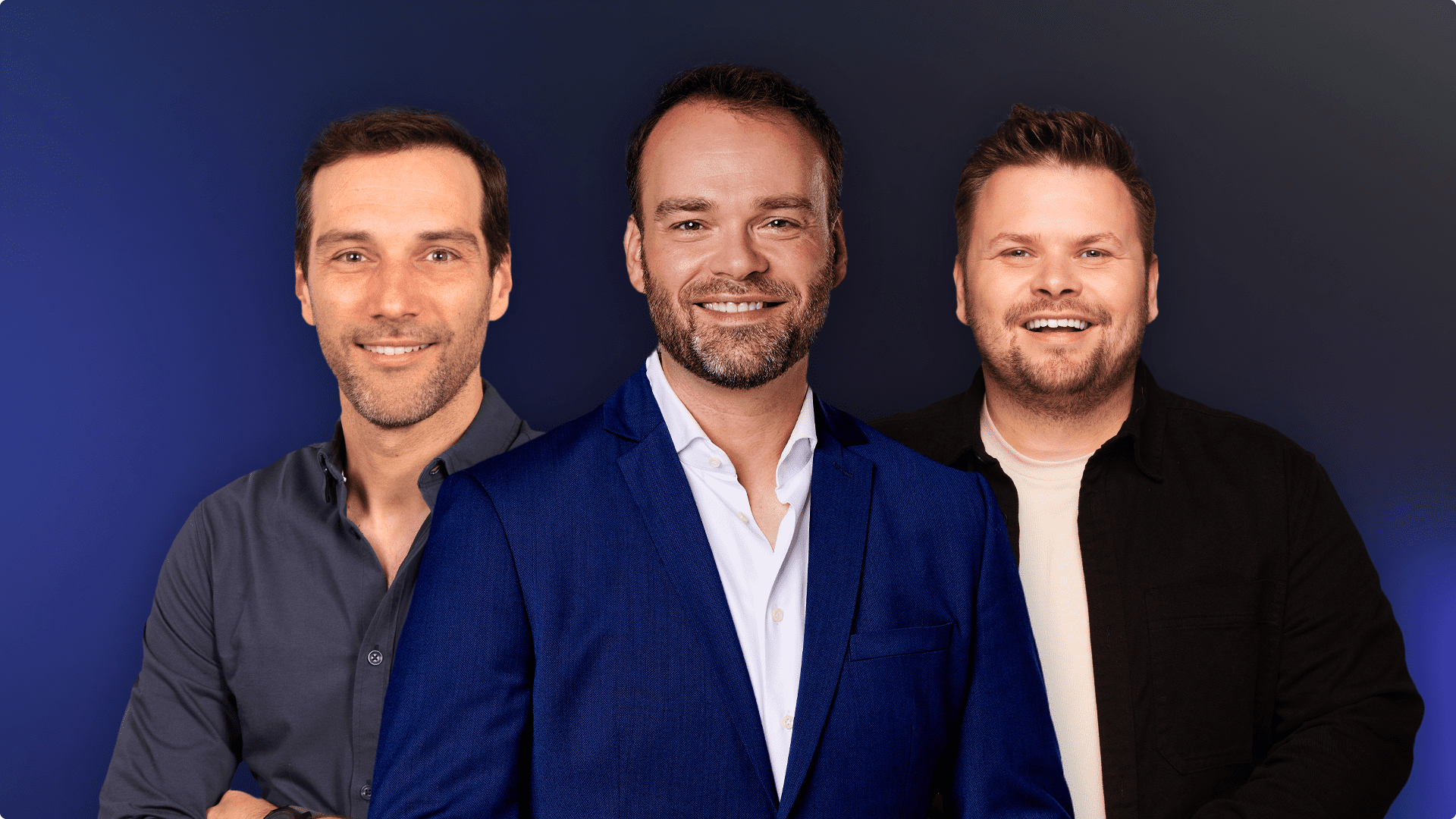 Pim Sedee, Maarten Steendam en Thomas van Groningen.
