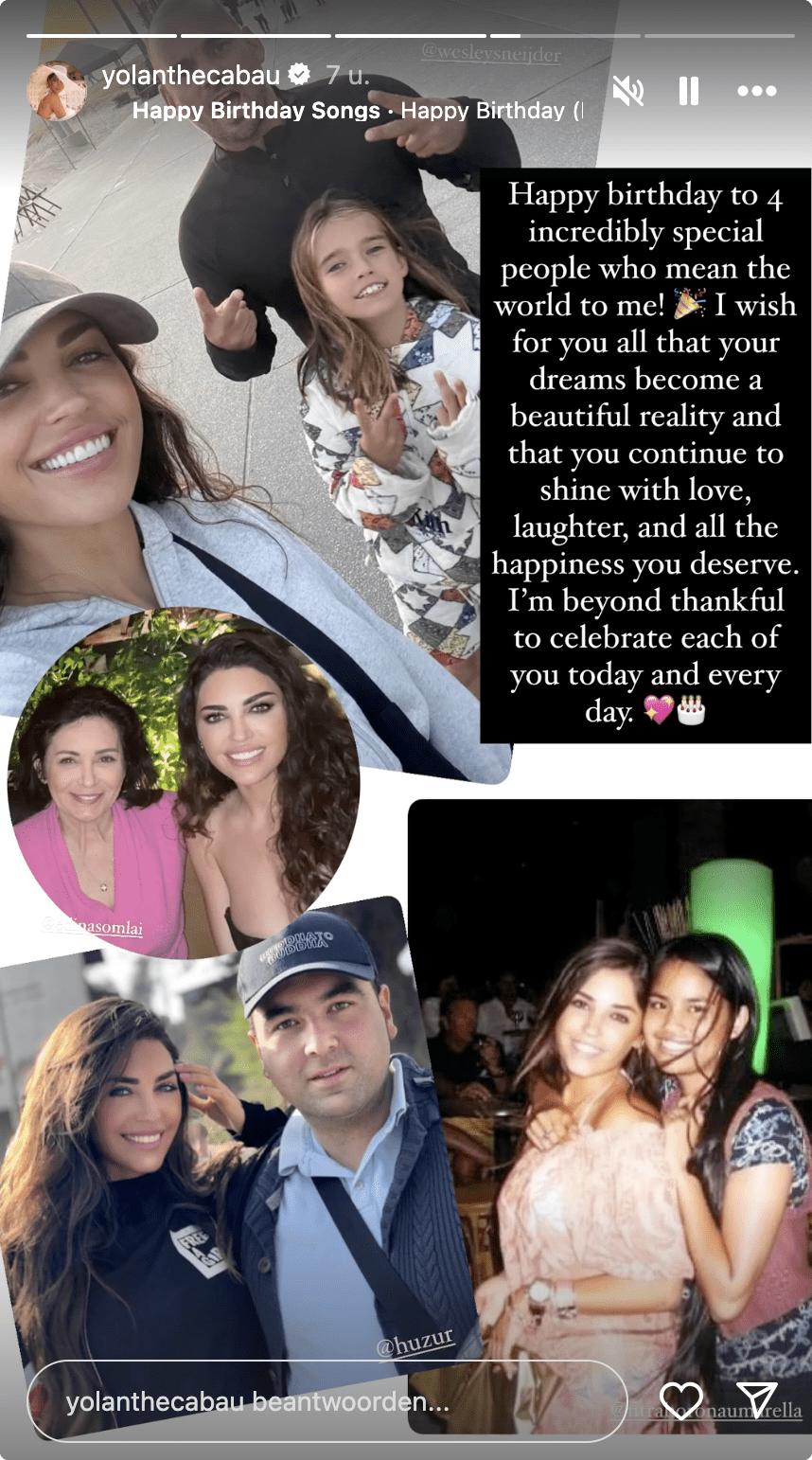 Bron: Instagram Yolanthe Cabau