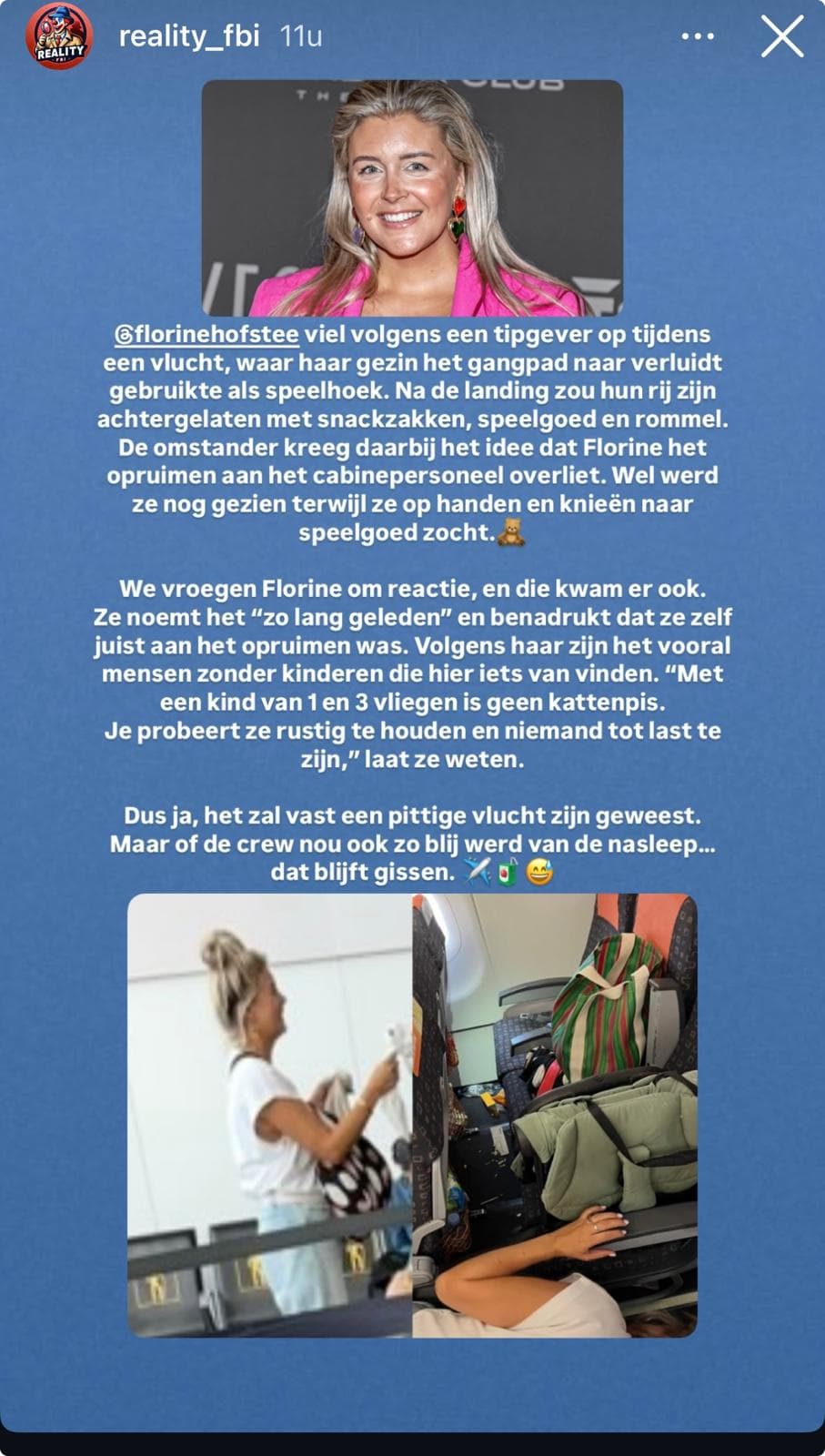 RealityFBI over Florine in vliegtuig