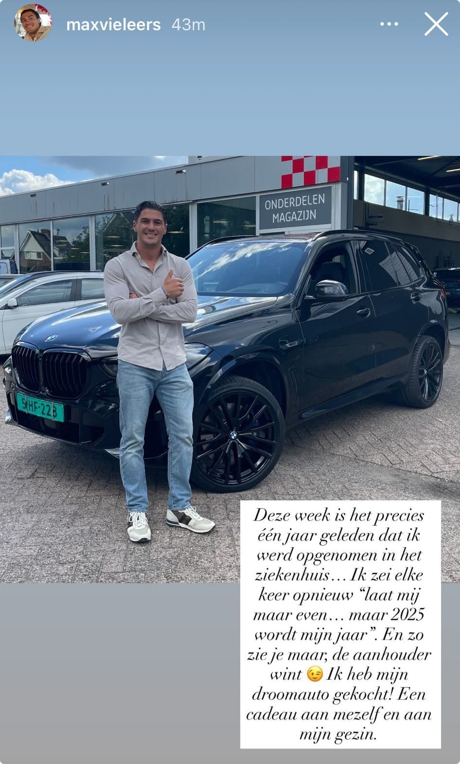 Bron: Instagram Max Vieleers