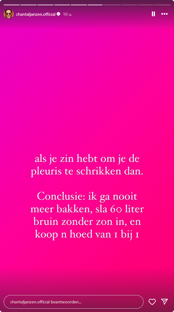Bron: Instagram Chantal Janzen 