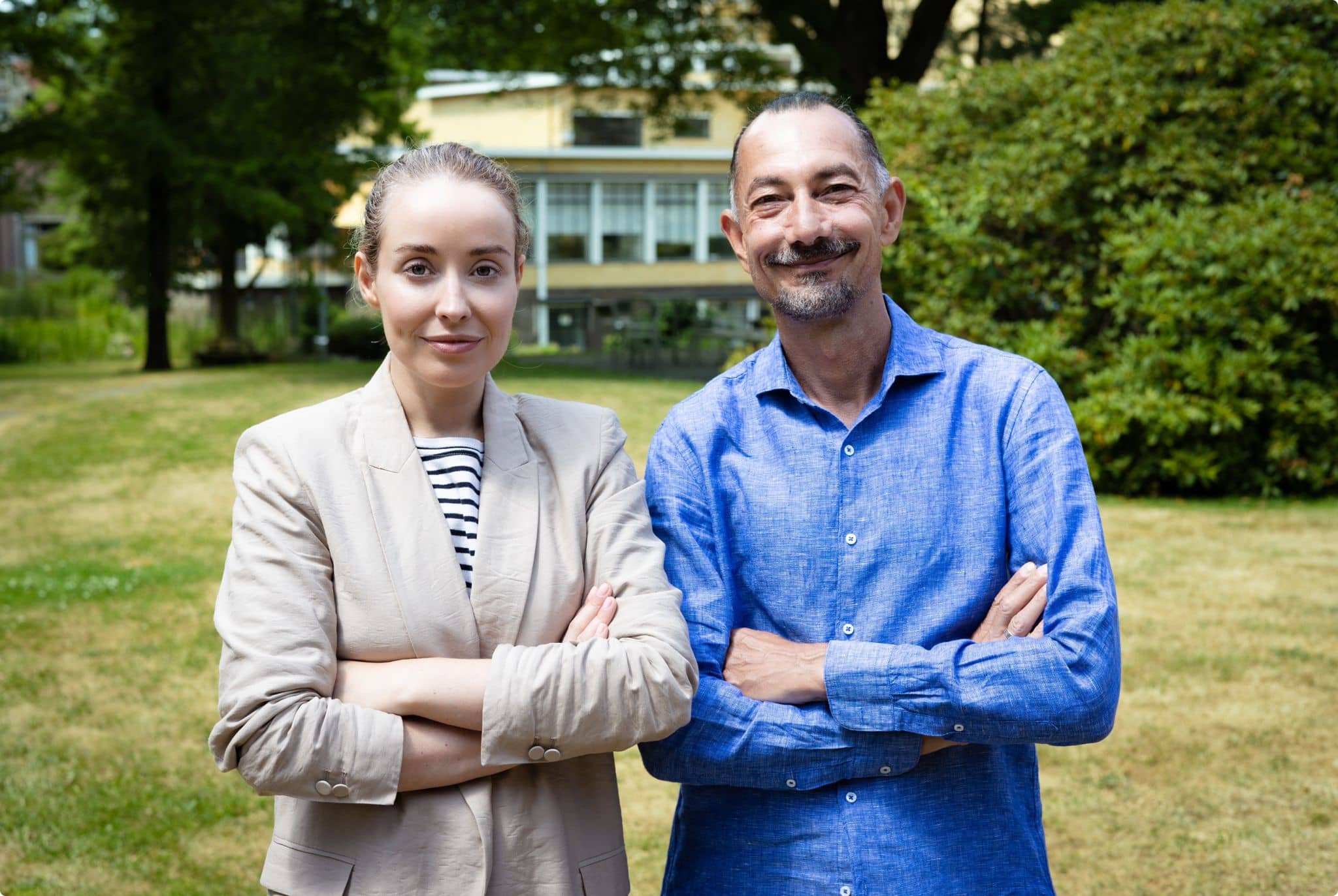 Hart van Nederland-podcastmakers Michael Monkau en Tanja Kok 
Foto: Tijmen van ‘t Hul