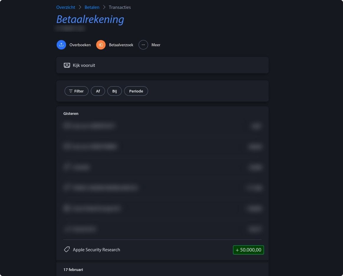 Sergen weet niet wat hij ziet als hij zijn rekeningoverzicht checkt