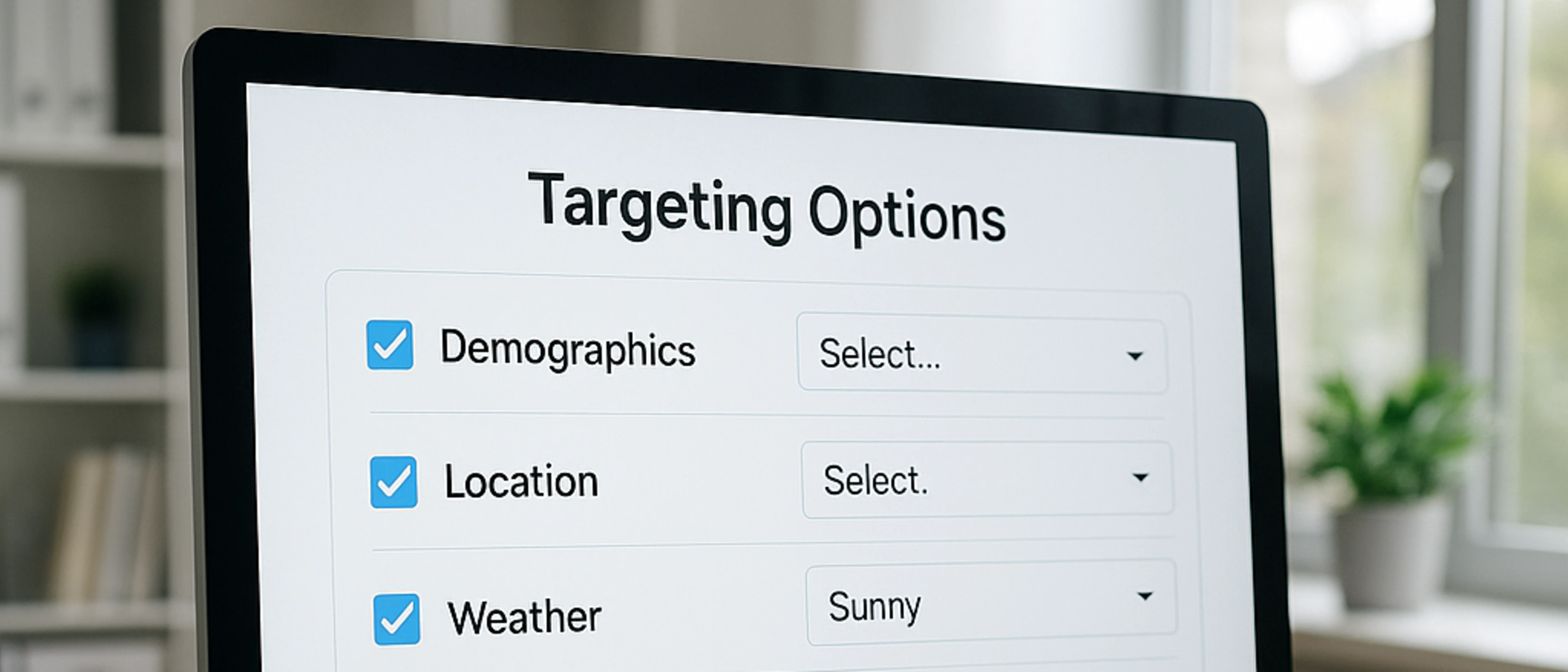 Targeting Opties.