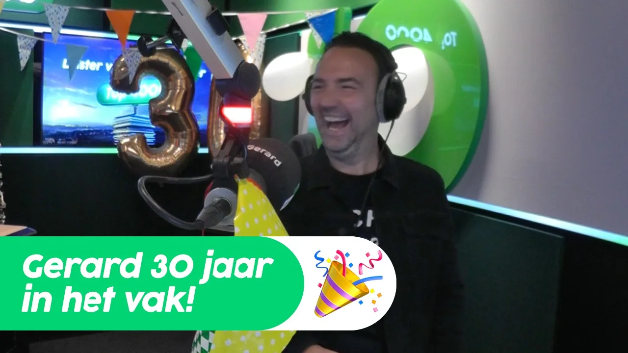 Gerard Ekdoms felicitatieparade voor 30 jaar radio